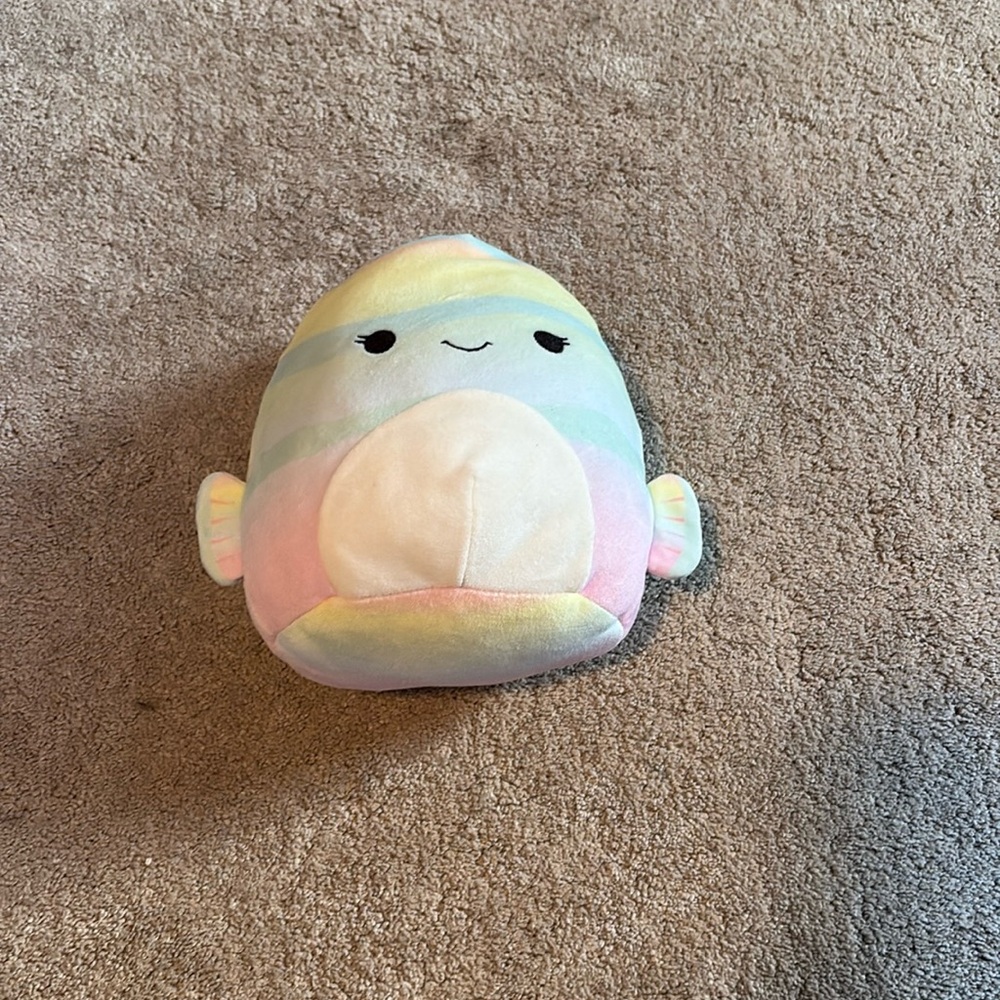 Rainbow fish squishmallow